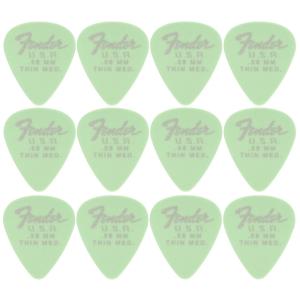 198-7351-750 351 Fender Picks Dura-Tone .58mm 12-Pack Surf Green Thin / Medium 1987351750