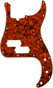 099-2198-004 Precision Bass Pickguard 13 Hole 4 Ply Orange Moto 0992198004