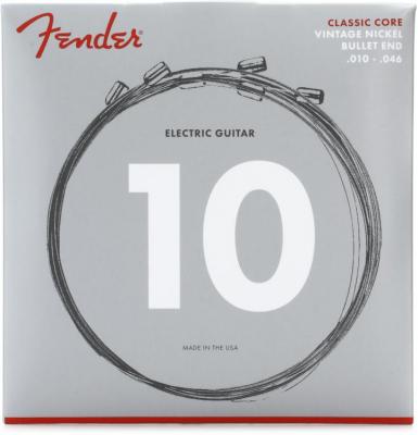 073-3155-406 Fender Classic Electric Guitar Strings Vintage Nickel Bullet Ends 10-46 0733155406