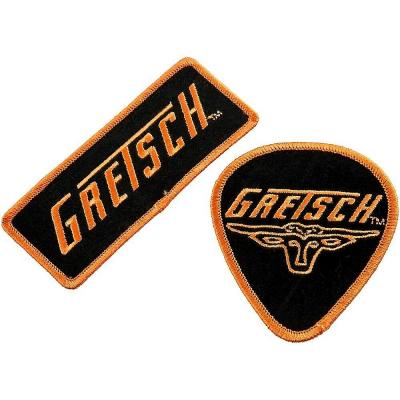 099-9179-002 Gretsch Guitar High Quality Set of 2 Guitar Embrodiered Patches 0999179002