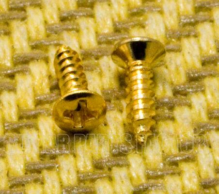 006-5619-000 (2) Gold Guild Truss Rod Cover Screws 0065619000