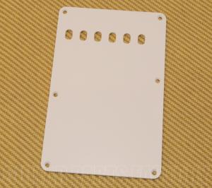 PG-0556-025 1-Ply White Vintage Style Back Plate for Fender Strat