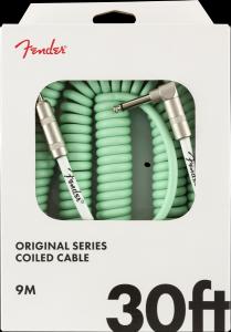 099-0823-007 Fender Original Series Surf Green Coil Cable 30' (9m) 0990823007