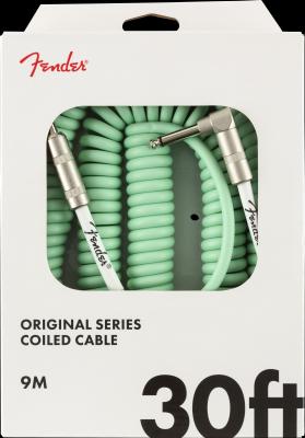 099-0823-007 Fender Original Series Surf Green Coil Cable 30' (9m) 0990823007