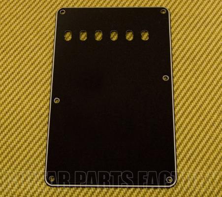 PG-0556-033 Black 3-ply Tremolo Spring Cover Back Plate For Strat Guitar