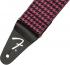 099-0709-056 Genuine Fender Pink Houndstooth Guitar and Bass Strap 0990709056