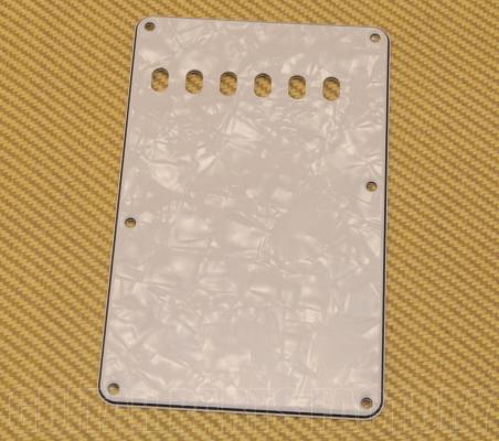 PG-0556-055 White Pearloid Back Plate/Tremolo Cover Fender Stratocaster/Strat 