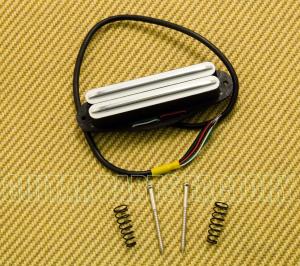 PU-WRAIL-C White Hot Rail Humbucker Guitar Pickup with Chrome Blades for Stratocaster