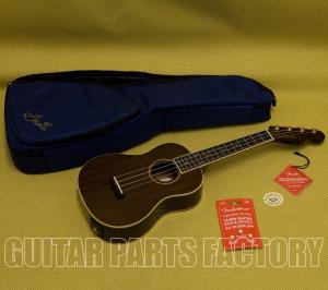097-1630-076 Fender Grace Vanderwaal Dark Walnut Gloss Signature Ukulele With Gig Bag 0971630076