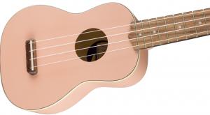 097-1610-556 Fender Venice Soprano Ukulele Shell Pink 0971610556