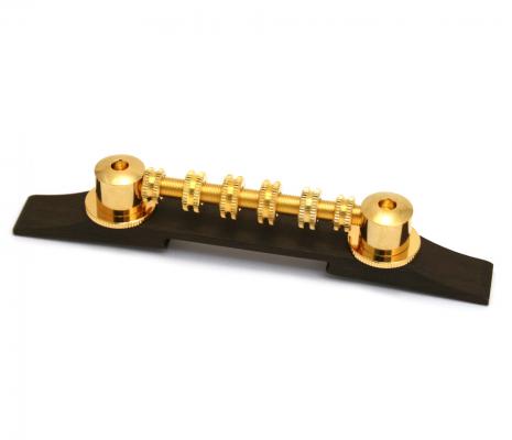 006-0889-000 Genuine Gretsch Gold Space Control 0484GA Guitar Bridge & Wood Base 0060889000