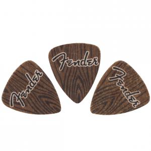 198-0351-400 Genuine Fender Wood Grain Felt Ukulele Picks 3 1980351400