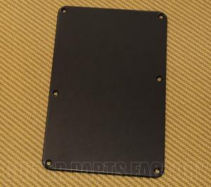 PG-0576-023 1-Ply Black No-Hole Guitar Back Plate For Stratocaster