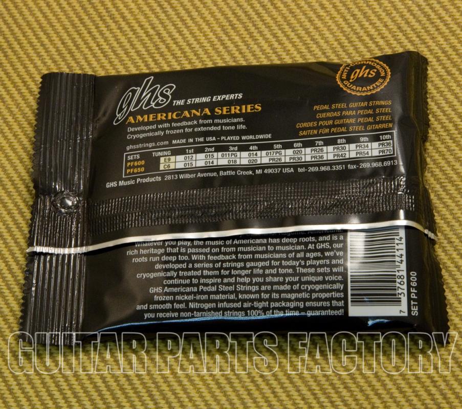 PF600SET GHS Americana Series Pedal Steel Cryogenic NickelIron