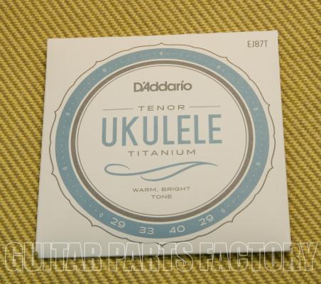 EJ87T D'Addario Titanium Tenor Uke Ukulele Strings