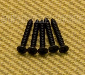 GS-3363-003 (5) Long Black Bridge Mounting Screws Guitar/Bass