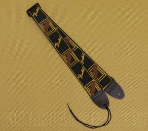 099-0681-000 Fender Natural Brown/Yellow/Black 2" Monogram Strap 0990681000