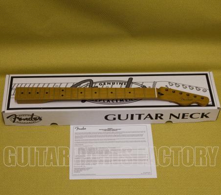 099-0302-920 Fender Roasted Maple Telecaster® Neck, 22 Jumbo Frets, 12" Radius, Flat Oval Shape 0990302920