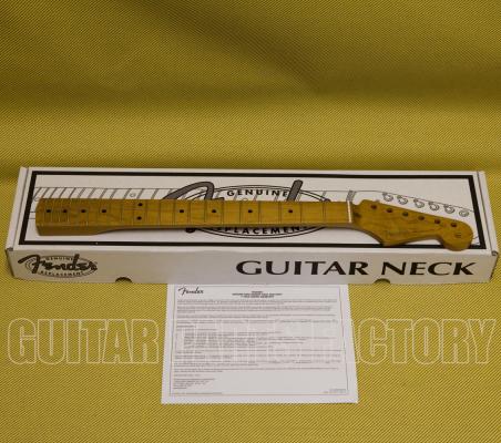 099-9962-920 Fender Roasted Maple Vintera® Mod 50's Stratocaster® Neck, 21 Medium Jumbo Frets, 9.5", "V" Shape 0999962920