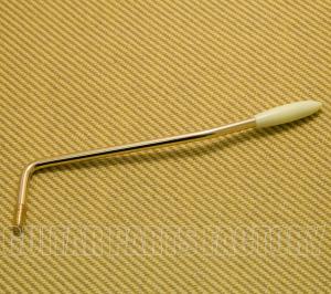 TA-I-GATIP Gold Tremolo Arm for Import Strat with Aged White Tremolo Tip