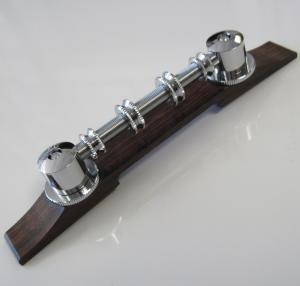 008-0621-249 Gretsch Bridge Assembly SCB Bass Rosewood Chrome 0080621249