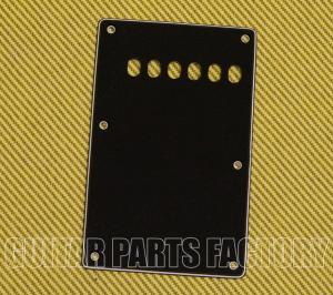 STBVLH-3603 WD 3-Ply Black Left-Handed Stratocaster Vintage Style Back Plate