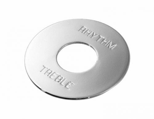 AP-0663-010 Chrome Metal Rhythm Treble Select Ring with Writing