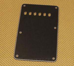 005-5274-049 Genuine Fender Black 3-ply 6 Holes Standard Back Plate for Strat 0055274049