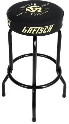 922-7632-030 Genuine Gretsch "Power & Fidelity" Logo Black Barstool - 30" 9227632030