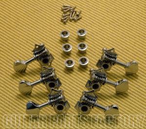 WJ28C 3+3 Tuning Pegs Tuners Machine Heads Chrome Butterbean Guitar Wilkinson