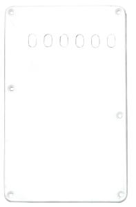 PG-0556-L25 Lefty White 1-ply Back Plate/Tremolo Cover for Fender Strat