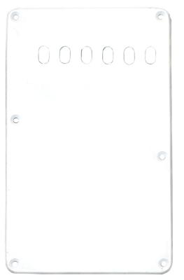 PG-0556-L25 Lefty White 1-ply Back Plate/Tremolo Cover for Fender Strat