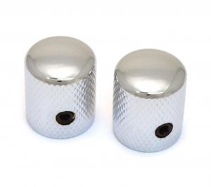 MK-TDM-C (2) Chrome Tall Dome Knobs for Metric Split Shaft Pots