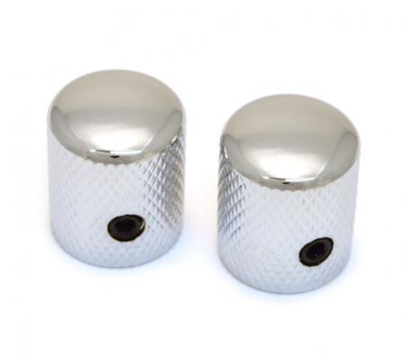 MK-TDM-C (2) Chrome Tall Dome Knobs for Metric Split Shaft Pots