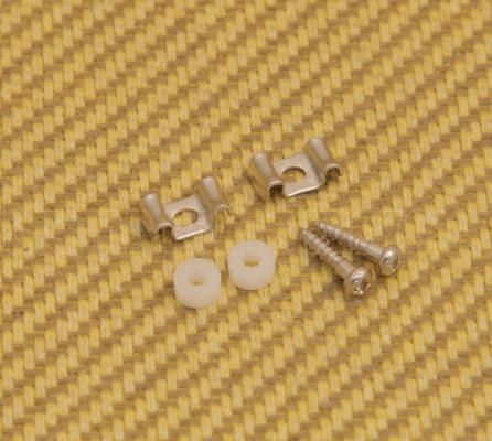 AP-0720-001 Nickel Guitar String Guides Flat Wave w/ Screws & Spacers (2-Pack)