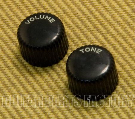 WDKN1BLK Harmony Style Black Cupcake Knob Set Guitar/Bass Tone/Volume