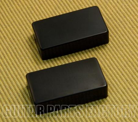 PC-0307-B Black No Holes Humbucker Pickup Covers PAF Style