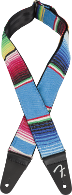 099-2132-542 Fender 2" Serape Guitar Strap Blue Multi-Color 0992132542 