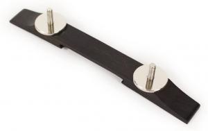 008-0631-049 Gretsch Ebony Bridge Base and Nickel Thumbwheels 0080631000