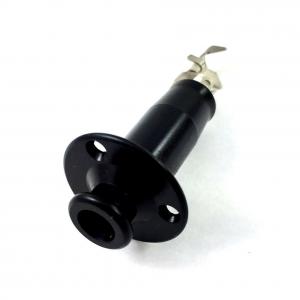 EP-4605-003 Black Stereo Endpin Jack with Flange