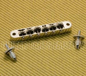BM-015-N Nickel Roller Saddle Tune-O-Matic Bridge for various Gibson-style Guitars with M4 Threaded Posts