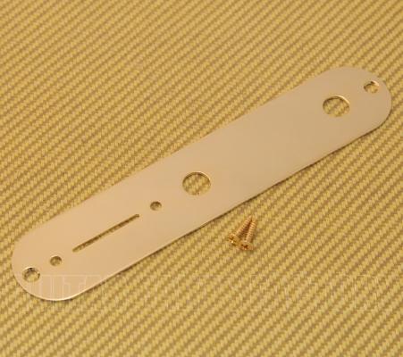 099-2058-200 Genuine Fender Gold Tele/Telecaster Guitar Control Plate 0992058200