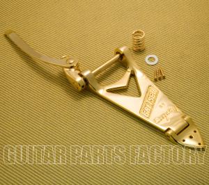 006-0144-100 Gretsch Bigsby B6GLH Gold Left-Handed Tailpiece with Handle 0060144100