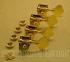 GB400GD-SET 4-Inline Gold Bass Tuners w/ Mounting Hardware