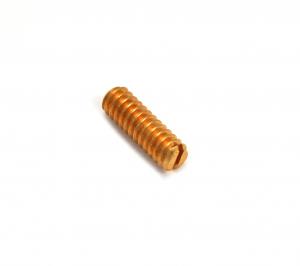 002-7735-000 (1) Genuine Fender Slotted Gold Vintage Tele Saddle Height Screw 0027735000