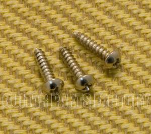 BTMSN (3) Kluson Nickel Trapeze Tailpiece Mounting Screws