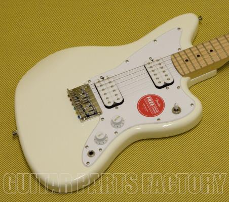 037-0125-505 Squier Mini Jazzmaster 3/4 Size Electric Guitar Maple Olympic White 0370125505