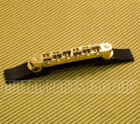 008-0628-000 Genuine Gretsch Gold Bridge Assembly A-O-M Ebony Base