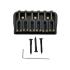 GB-WO6-B Black Hardtail 6 String Fixed Guitar Bridge Style