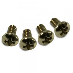 SWM-N (4) Nickel Blade Switch Mounting Screws 6-32 x 1/4 Phillips Pan Machine